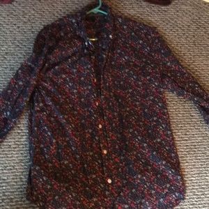 Floral Print Dress Shirt